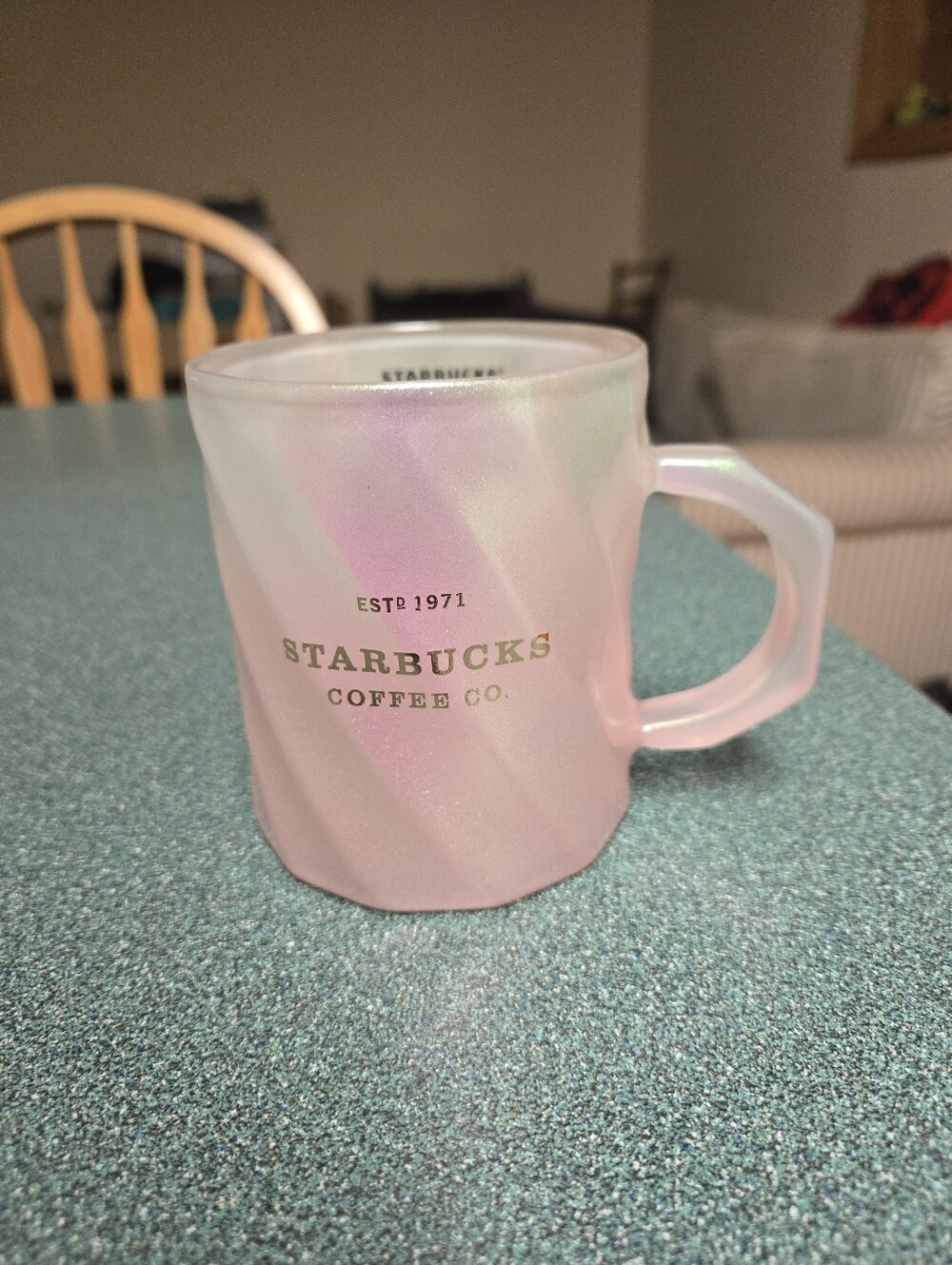 Starbucks 2021 China Winter Pink Shine Gradient Glass Cup